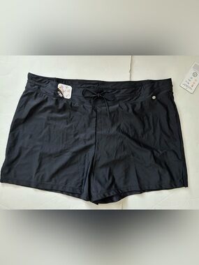 ZeroXposur Black Athletic Swim Shorts for Women